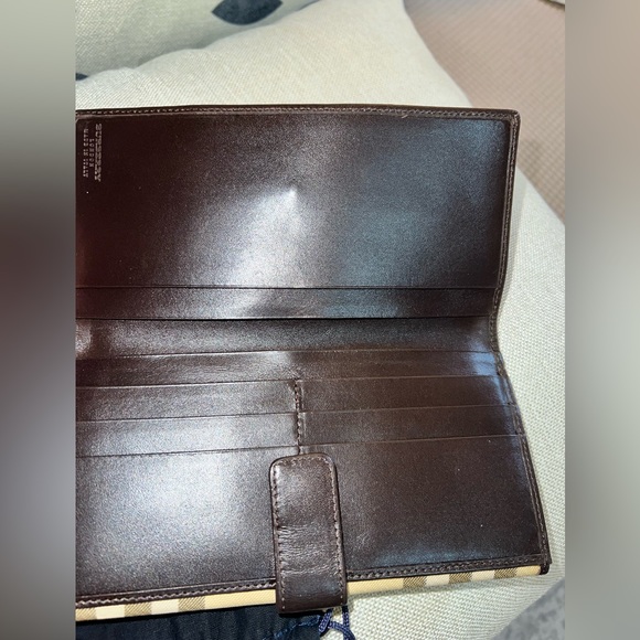 BURBERRY COATED VINTAGE CANVAS WALLET - Picture 6 of 11